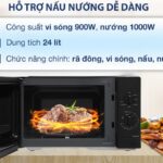 Lò vi sóng có nướng Panasonic NN-GM34NBYUE 24 lít 6 lo vi song panasonic nn gm34nbyue 24 lit638206905196477695