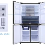 Tủ lạnh Sharp Inverter 404 lít Multi Door SJ-FX420V-SL 4 cánh 4 sharp sj fx600v sl 10 1 org
