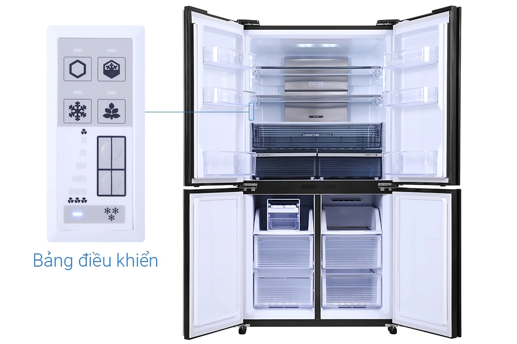 Tủ lạnh Sharp Inverter 404 lít Multi Door SJ-FX420V-SL 4 cánh 2 sharp sj fx600v sl 10 1 org