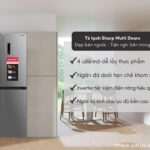 Tủ lạnh Sharp Inverter 404 lít Multi Door SJ-FX420V-SL 4 cánh 5 tu lanh sharp inverter sj fx420v sl 1